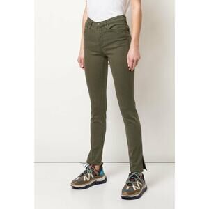 AG DENIM NWT Faye Olive Green Mid Rise Cigarette Jean // 25